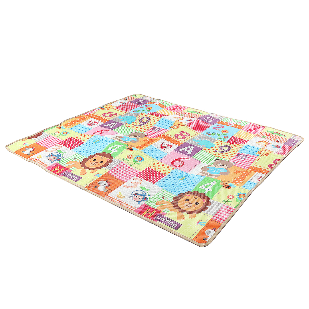 200X180Cm Baby Folding Game Mat Crawling Carpet Thick Play Mat Waterproof Floor Pad Children Gift - MRSLM