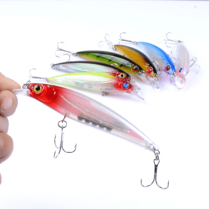 ZANLURE 7Pcs/Set 11Cm 13.4G Fishing Lure 0.6-1.8M Depth Minnow Floating Bait Wobblers Lure - MRSLM