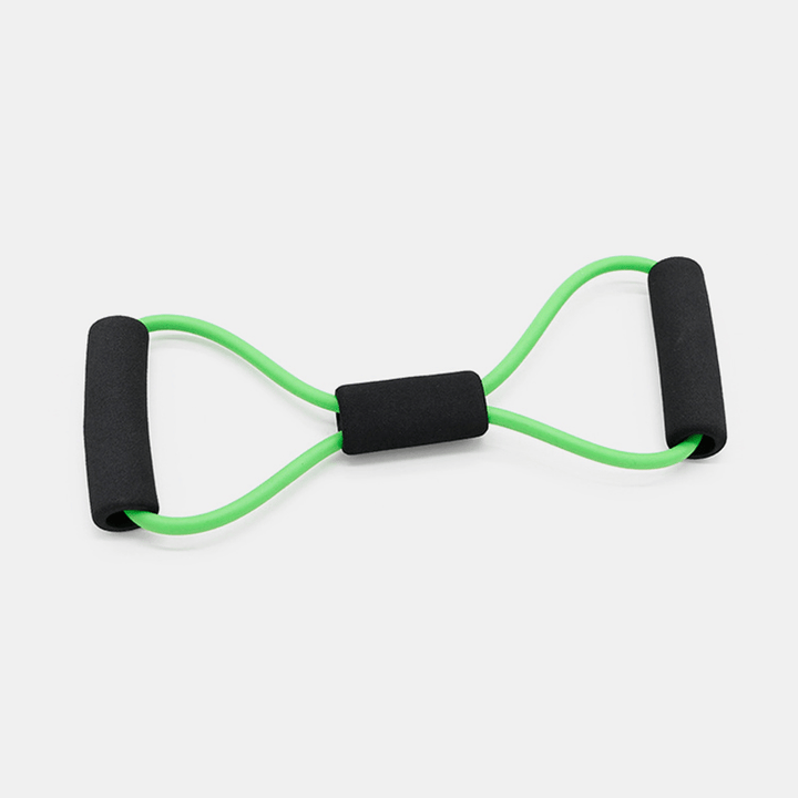 8-Shaped Home Workout Elastic Rubber Loop Sports Resistance Bands Pull Tension Rope Chest Expander - MRSLM