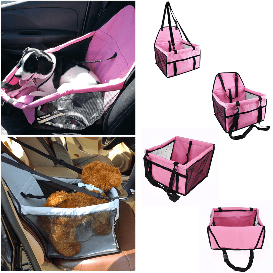 Foldable Pet Dog Car Seat Cover Safe Basket Protector Puppy Travel Pet Carrier Bag - MRSLM