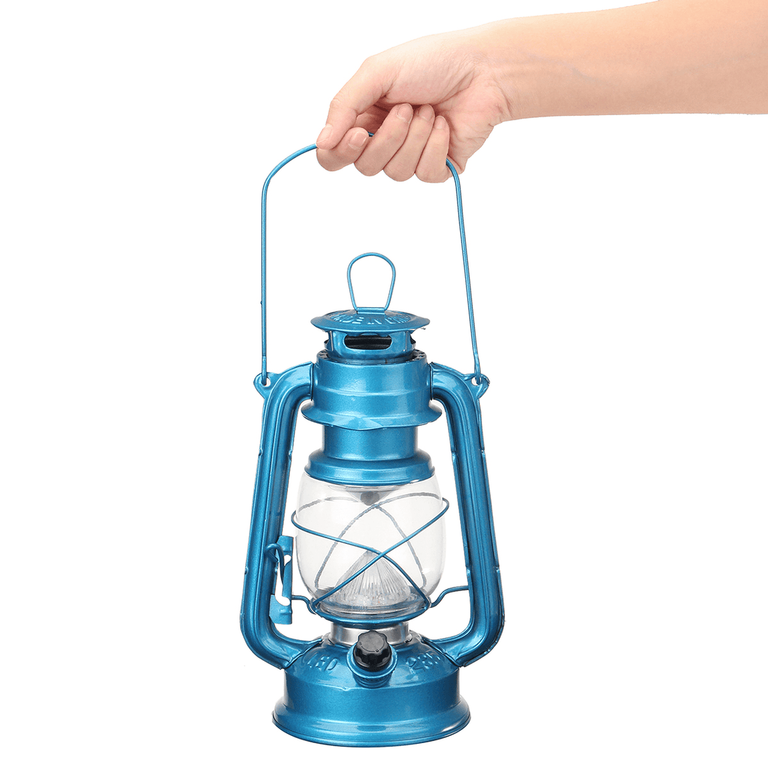 Vintage Style 15 LED Emergency Light Battery Operated Indoor Outdoor Camping Fishing Lantern - MRSLM