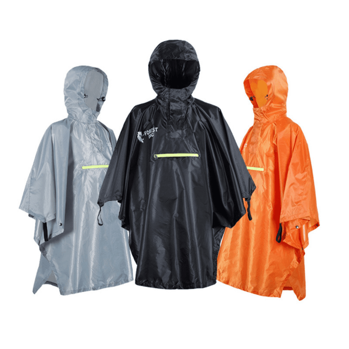 Naturehike 230T Poly Taff Raincoat Luminous Poncho Waterproof Rain Coat Fishing Camping Hiking Travel - MRSLM