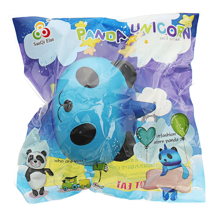 Sanqi Elan Galaxy Panda Unicorn Squishy 9.5*9*7.5Cm Slow Rising with Packaging Collection Soft Toy - MRSLM