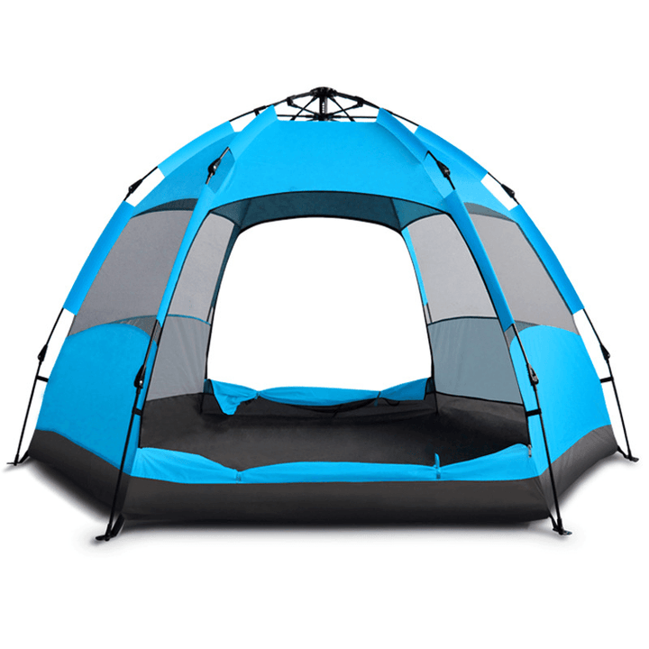 3-4/5-8 Person Camping Tent Double Layer Waterproof UV Protection Sunshade Canopy Outdoor Travel - MRSLM