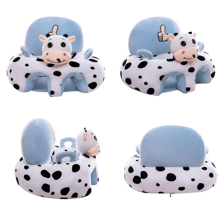 21.65" Animals Shape Non-Slip＆Washable Sofa Baby Learning Chair Soft Seat Protector No Filling Comfortable Cute Children Chair Kids Gift - MRSLM