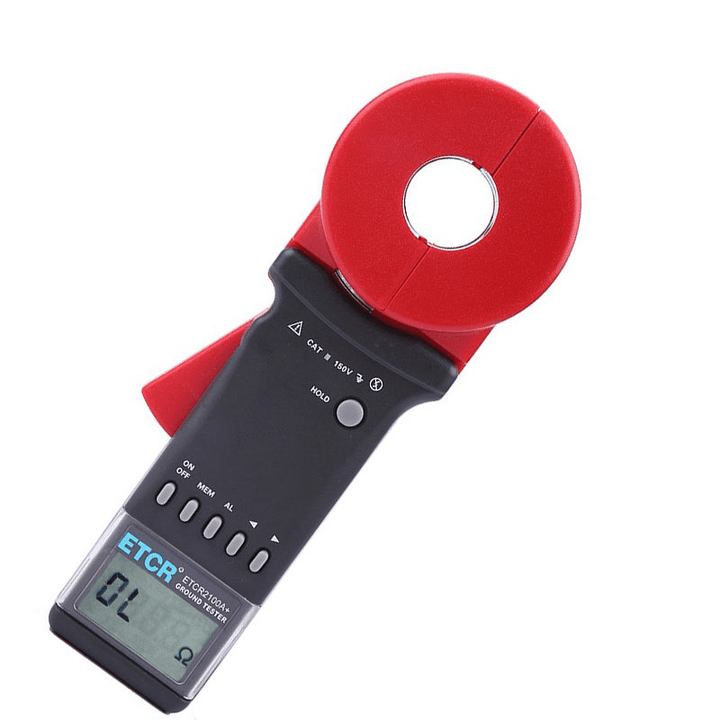 ETCR2100A+ High Resolution Clamp Earth Resistance Tester 0.01-200Ω Digital Clamp Ground Earth Resistance Meter - MRSLM