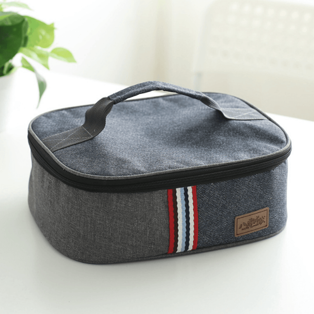 600D Oxford Picnic Bag Portable Insulated Thermal Cooler Lunch Box Bag Storage Bag - MRSLM