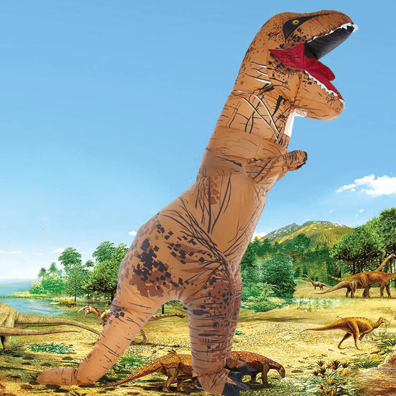 Inflatable Toys Simulation Tyrannosaurus Rex Funny Frightened Inflatable Clothes Dinosaur Clothes - MRSLM