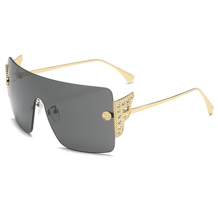 New Style Big Frame Sunglasses with One-Piece Piece - MRSLM