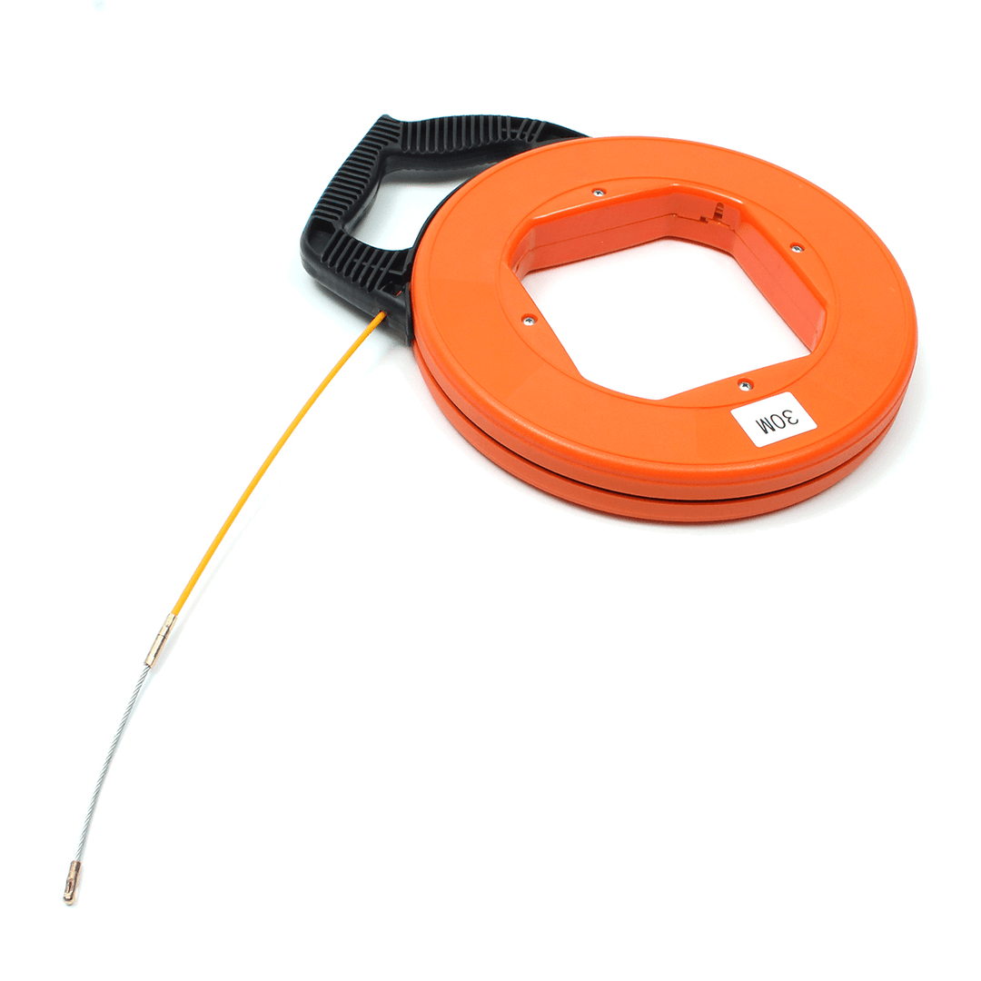 30M Fiberglass Fish Tape for Pulling Wire and Cable - MRSLM