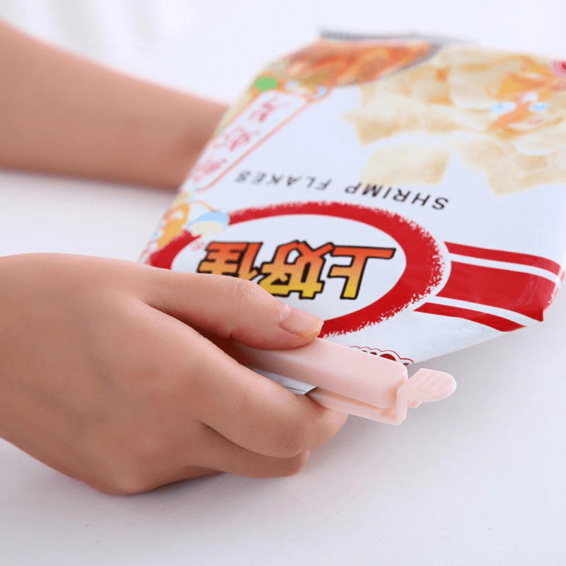 5 PCS Portable New Kitchen Storage Food Snack Seal Sealing Bag Clips Sealer Clamp Plastic Tool Kitchen Accessories Bag Clips - MRSLM