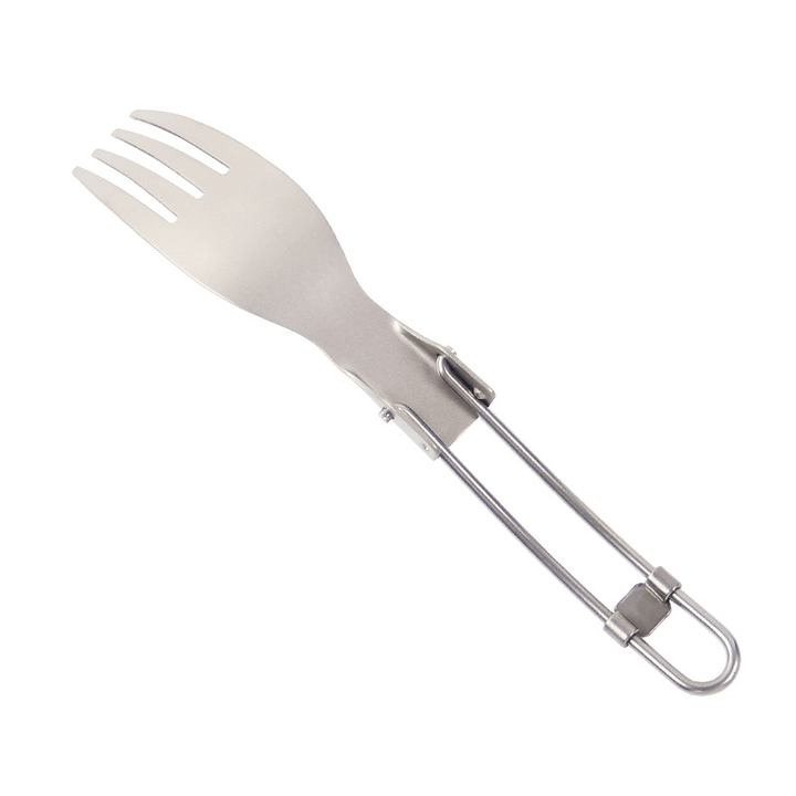 Keith Ti5303 Titanium Folding Fork Ultralight Spork Cutlery Outdoor Camping Picnic Tableware - MRSLM