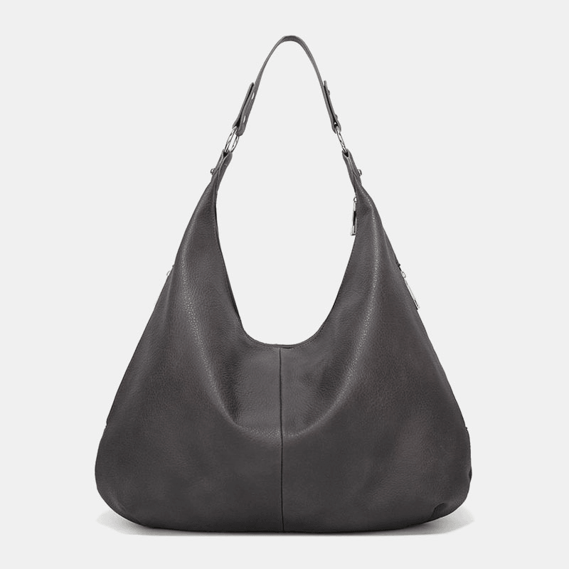 Women PU Leather Large Capacity Vintage Shoulder Bag Handbag Tote - MRSLM