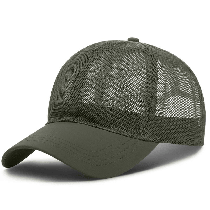 Breathable Mesh Men'S and Women'S Hats Outdoor Solid Color Light Board - MRSLM
