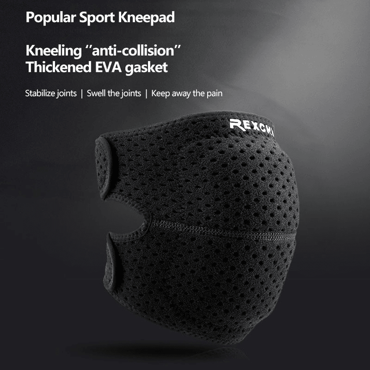 Single Shipment Men Sports Kneepads Running Pressurized Breathable Cycling Climbing Thicken EVA Cushion Protection Pads - MRSLM