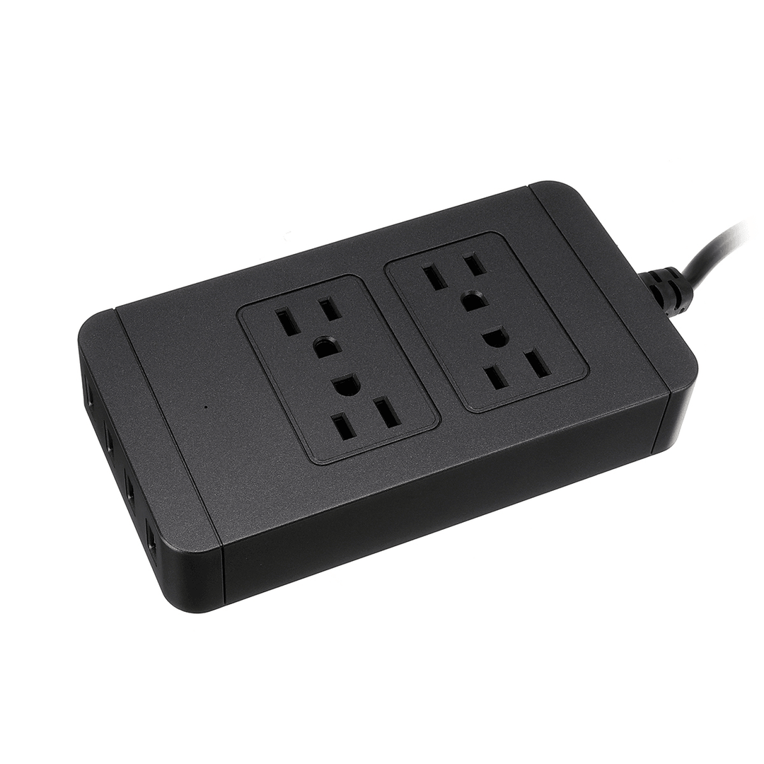 2500W Power Strip Socket 4 AC Outlets 4 USB Ports Charger Smart Power Switch Socket US - MRSLM