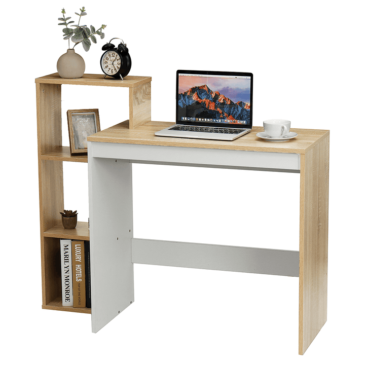 43 Inch Work Table Shelf PC Table Computer Furniture Home Office White Sonoma - MRSLM