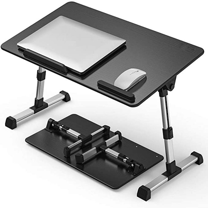 Folding Laptop Desk Height Adjustable Lifting Table Sofa Bed Serving Tray Portable Small Study Desk with Cooling Fan Home Office Dormitory Furniture - MRSLM