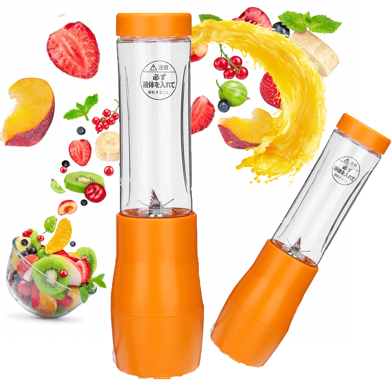 280ML 6 Blades Auto USB Rechargeable Juicer Fruit Maker USB Outdoor Blender Accompany Cup - MRSLM