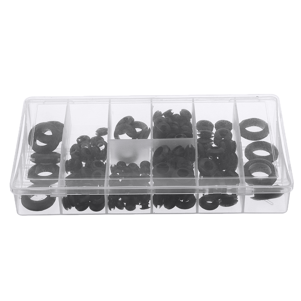 Suleve™ MXRW5 180Pcs Rubber O Ring Washer Grommets Ring Anti-Slip Gasket Seal Assortment Set - MRSLM