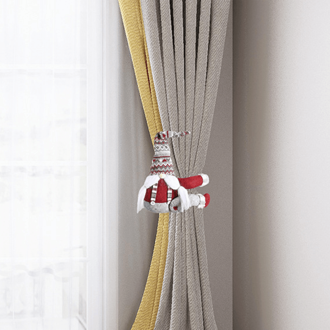 Elf Santa Christmas Window Decoration Curtain Buckle Christmas Decoration Toy for 2020 Christmas Decor - MRSLM