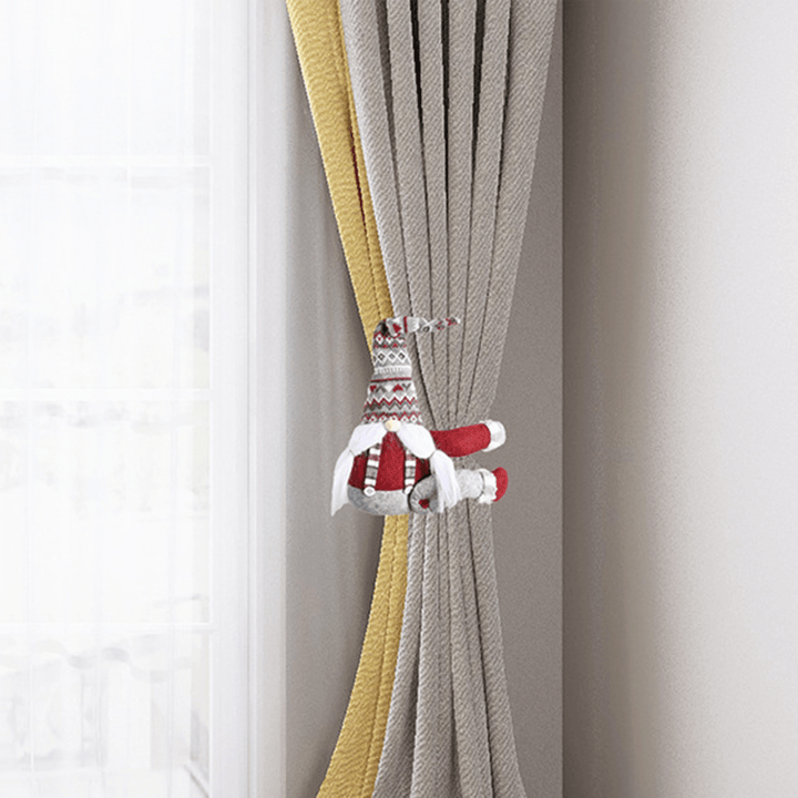 Elf Santa Christmas Window Decoration Curtain Buckle Christmas Decoration Toy for 2020 Christmas Decor - MRSLM