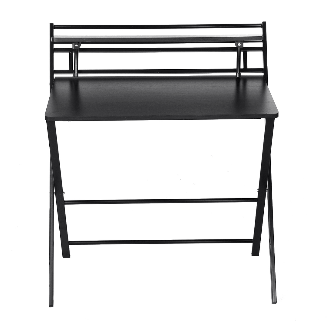 Foldable Computer Desk Table Student Writing Study Table with Storage Shelf Workstation Table Morden Laptop Table for Office Home - MRSLM