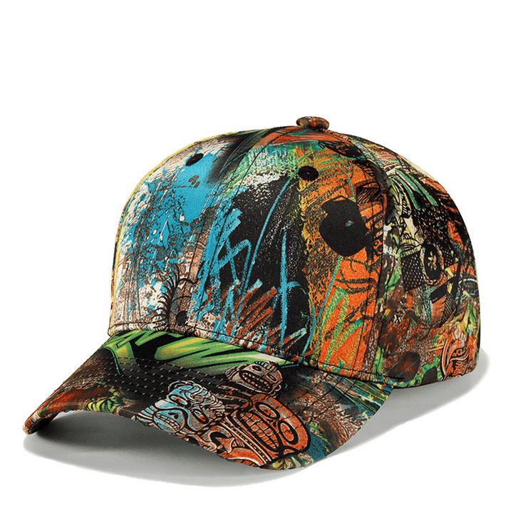 Men'S Outdoor Shading Street Personality Graffiti Hat - MRSLM