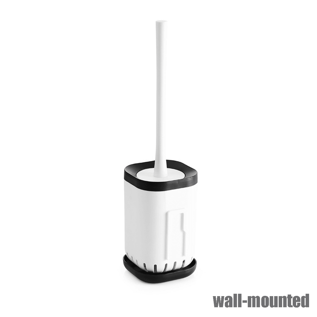 Home Toilet Brushes Holder Stand Guard Set Wall-Mounted Bathroom Cleaning Tool - MRSLM