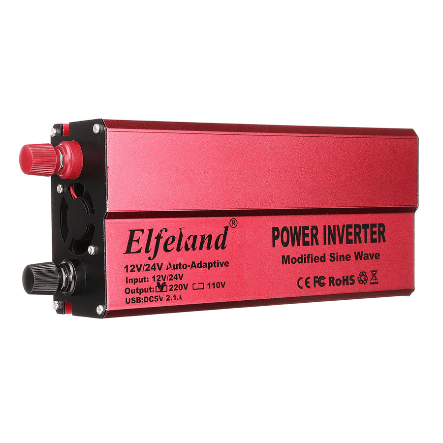 1000/1500/2000/3000W Peak Power Inverter Modified Sine Wave Converter 12/24V to 110/220V - MRSLM