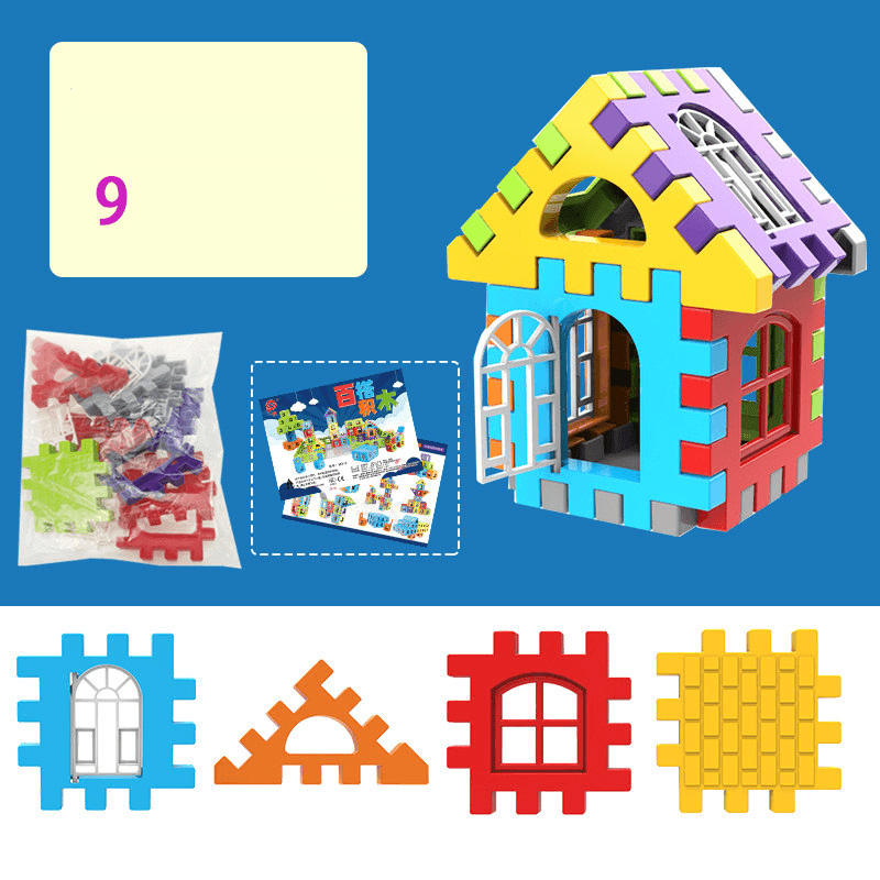 Children'S Large Particle Square Plastic Building Blocks Educational Toys - MRSLM