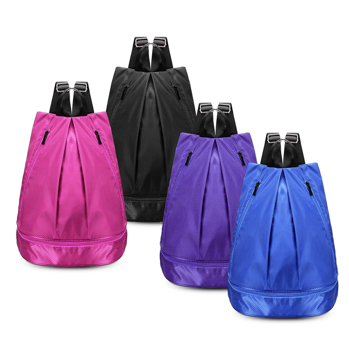 Nylon Dry Wet Clothes Separation Gym Training Yoga Shoe Bags Waterproof Hiking Storage Backpack Men Women - MRSLM