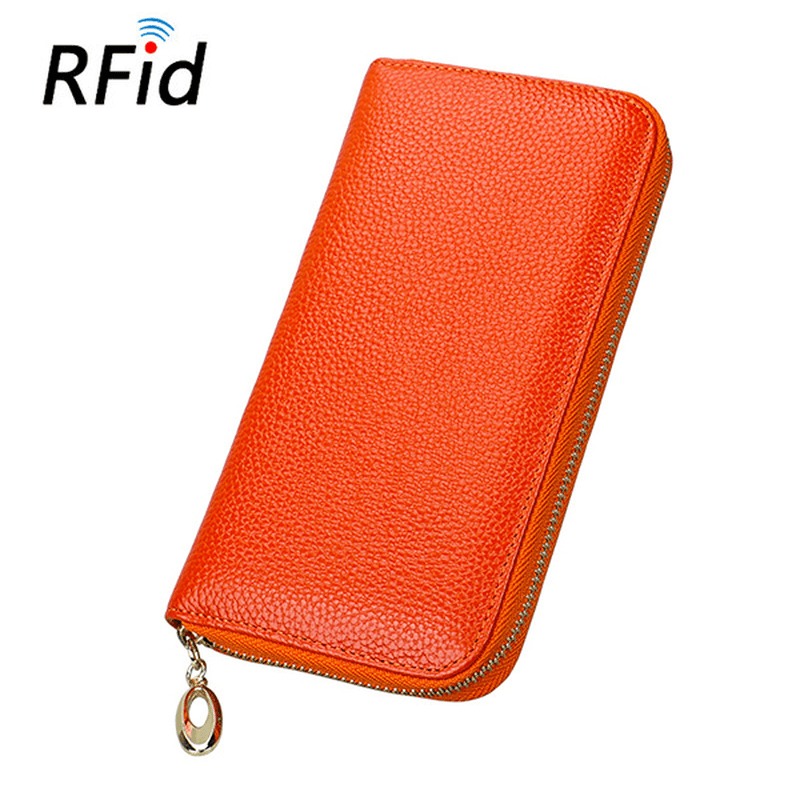 RFID Antimagnetic Genuine Leather Multi-Function Wallet - MRSLM