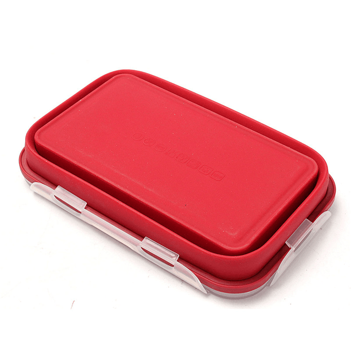 Ipree® 4 Size Collapsible Silicone Lunch Boxes Portable Food Storage Kitchen Containers - MRSLM