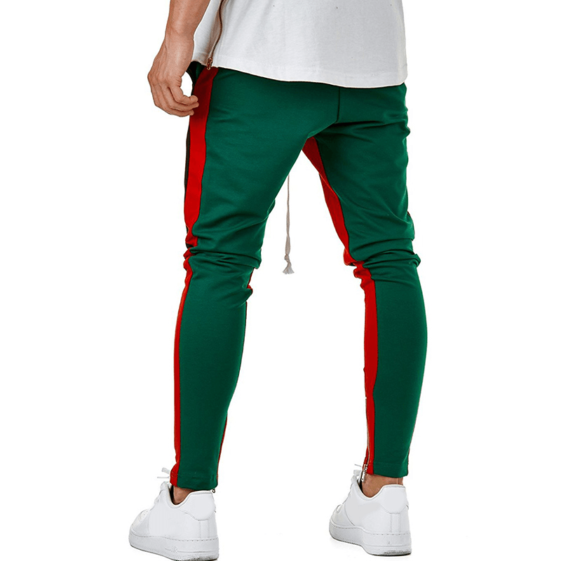 Stitching Color Casual Jogger Pants - MRSLM