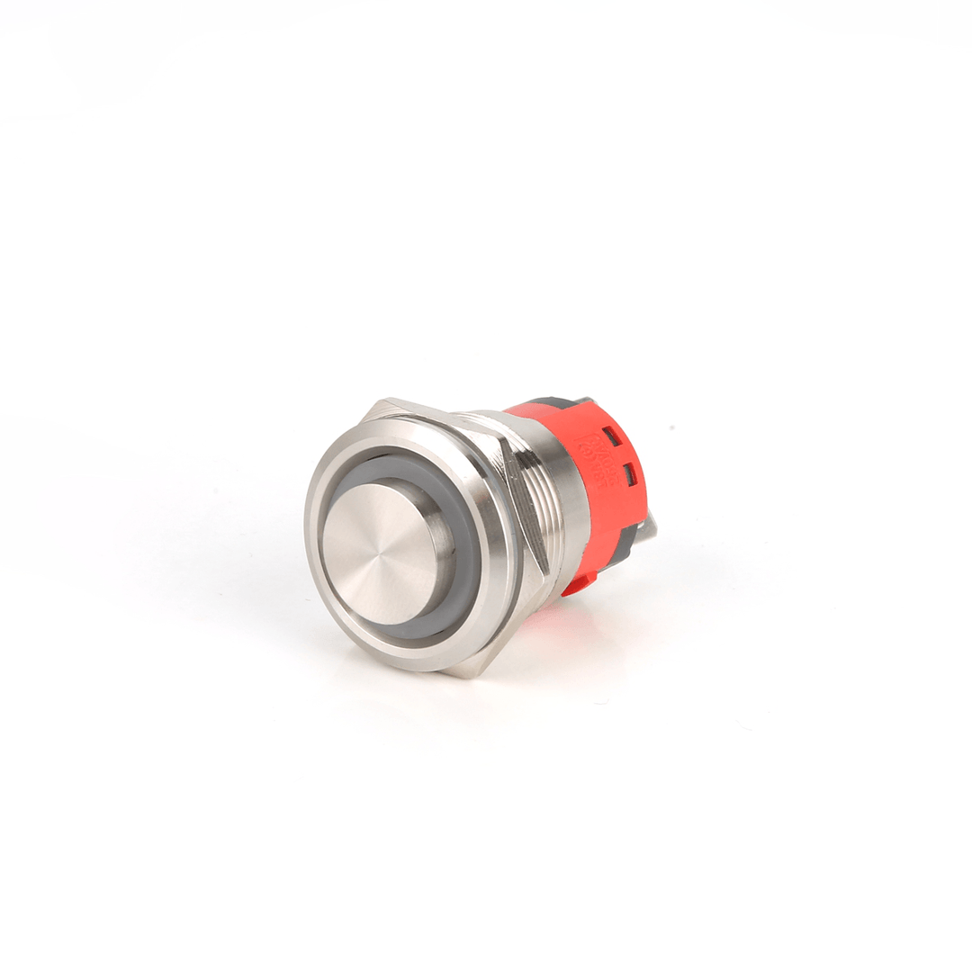 22MM 18A 250V 6Pin LED Light Button Switch Momentary Reset Metal Push Button Switch - MRSLM
