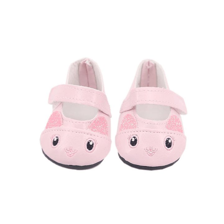 18 Inch American Girl Doll Cute Cat Shoes - MRSLM