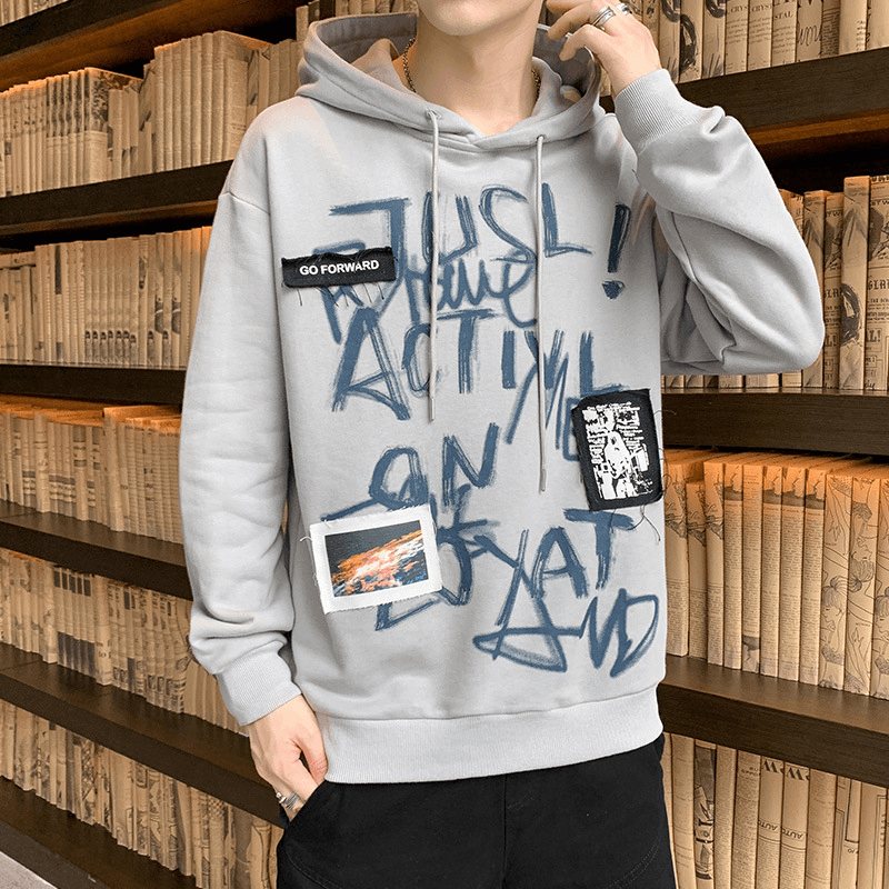 Fashion Trend Hoodie Hooded Sweater Casual Men - MRSLM