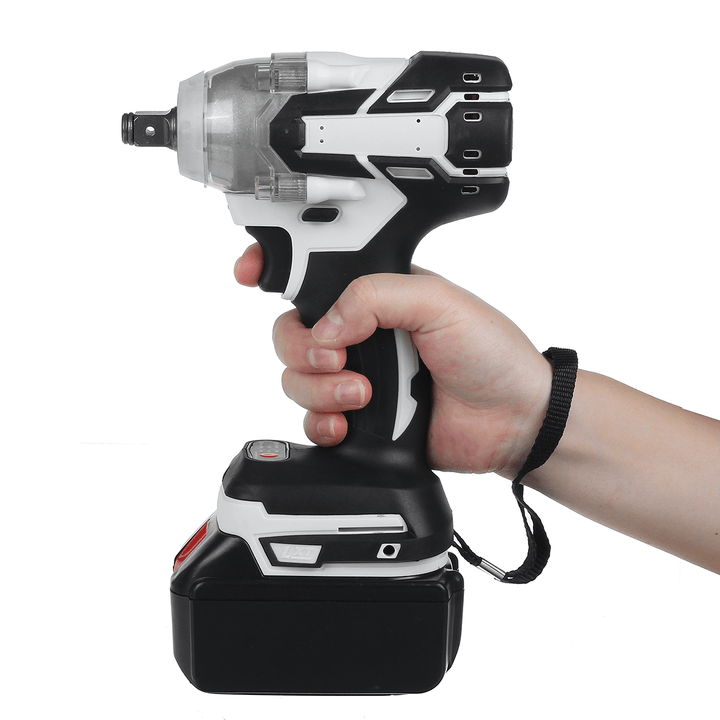 520N.M Brushless Cordless Electric Impact Wrench Screwdriver Power Tools W/ 1/2Pcs Battery - MRSLM