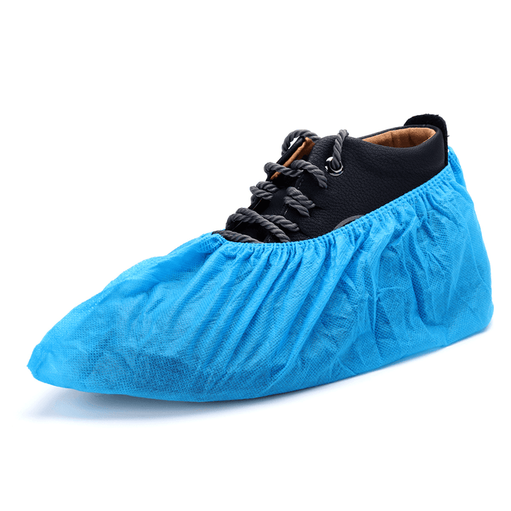 SGODDE 100Pcs/Lot Disposable Overshoes Shoe Care Kits Plastic Rain Waterproof Shoe Covers Boot Covers for 34-46 Yard - MRSLM
