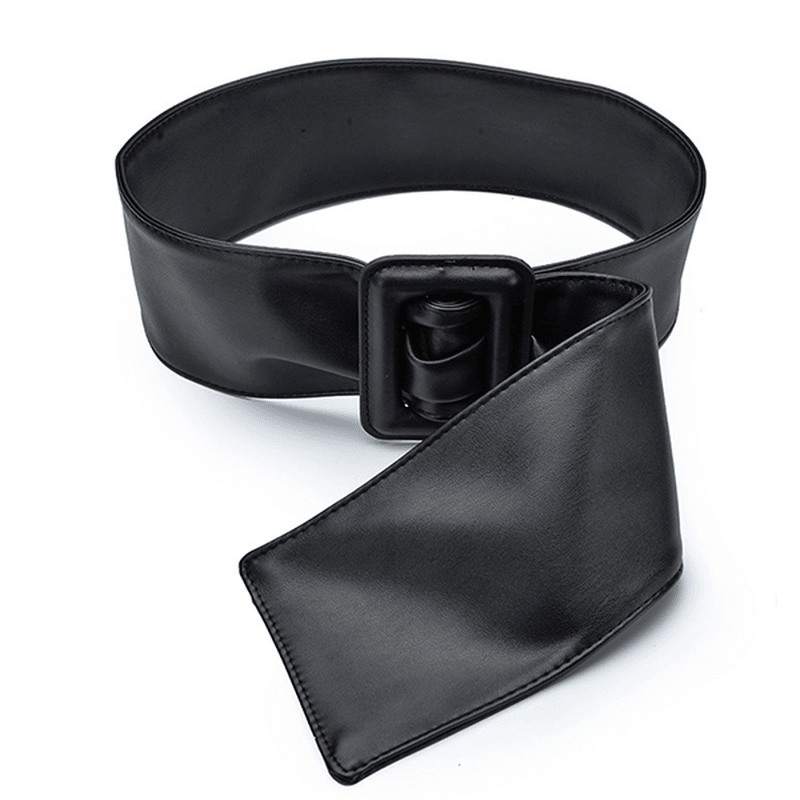 Solid Bow Ring Buckle Waist Belt - MRSLM