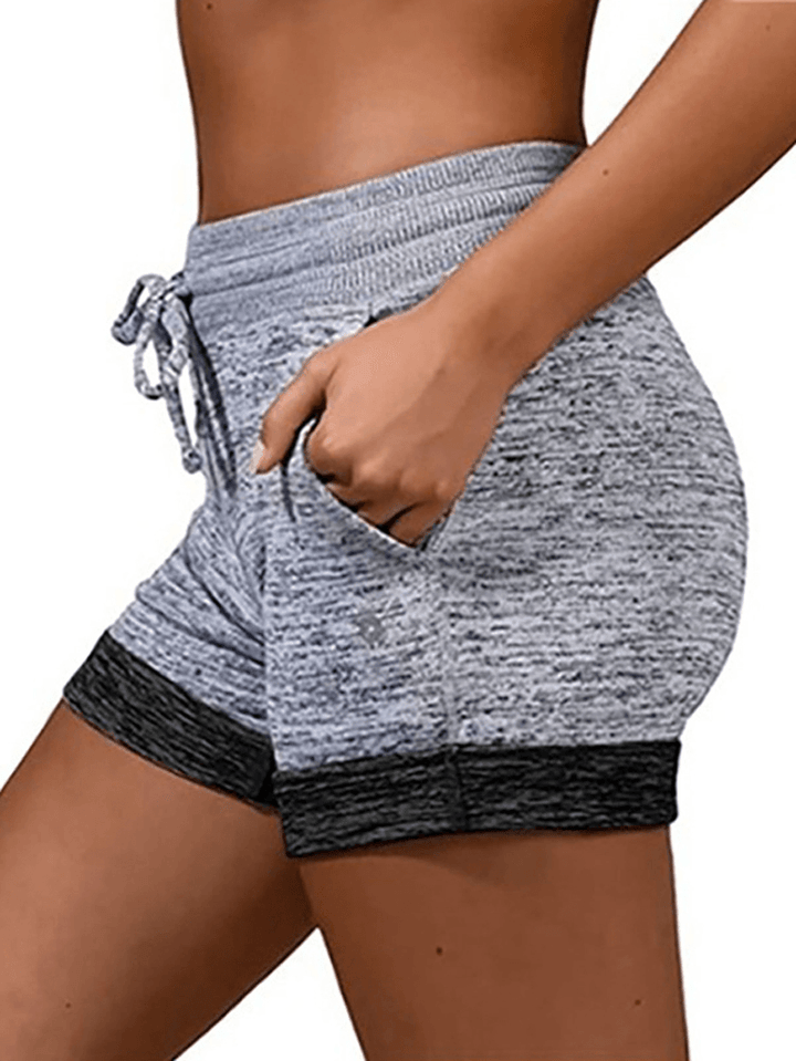 Women Casual Elastic Waist Cycling Pants Summer Sports Shorts - MRSLM