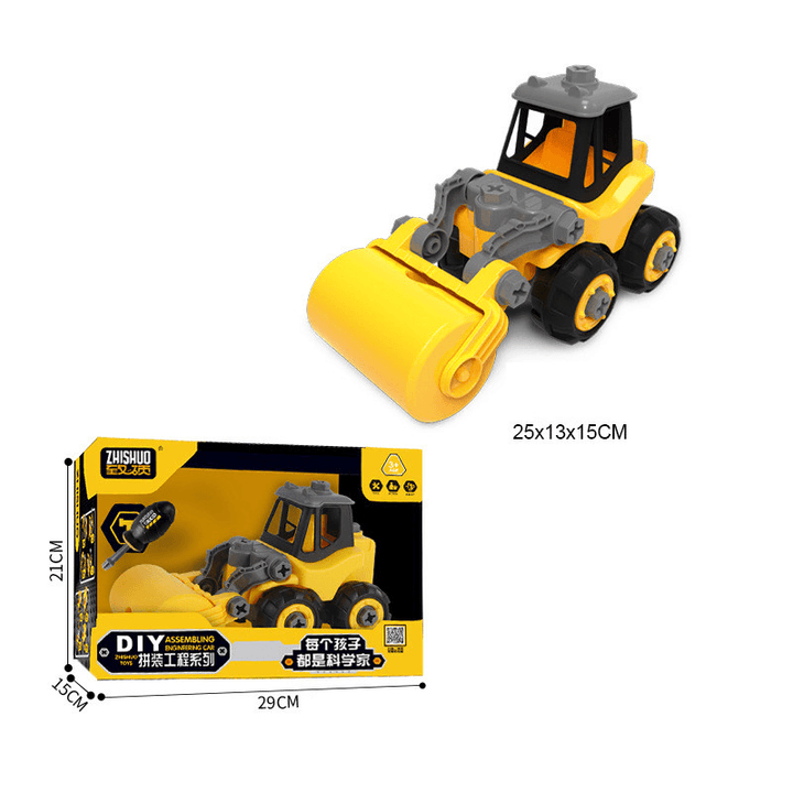 Screw and Assemble Block Engineering Truck Toy - MRSLM