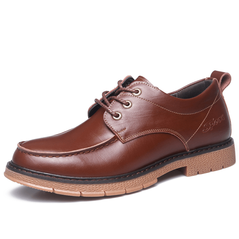Men Genuine Leather Breathable Soft Sole Classical England Style Casual Martin Boots - MRSLM