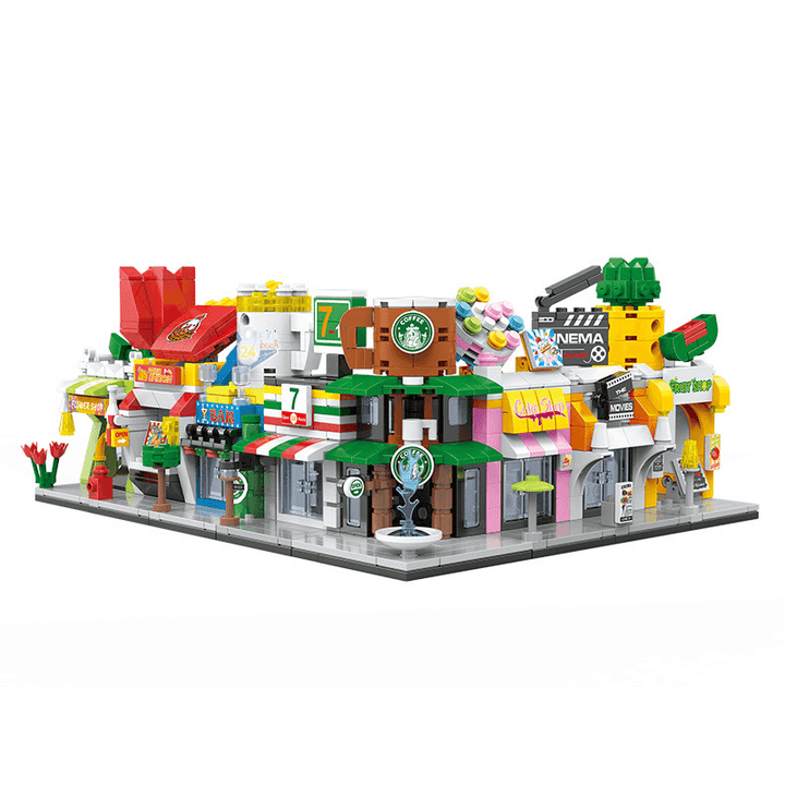 City Commercial Store Street View Small Particles Assembled Building Blocks - MRSLM