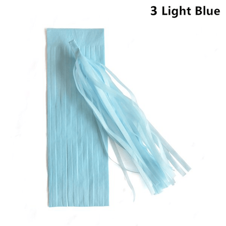 14 Inch Tissue Paper Tassel Garland Birthdays Party Decorations Event Gift Pack Balloon Accessoriess - MRSLM