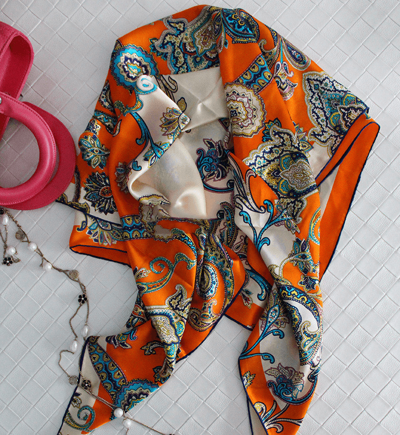 New Style Silk Scarf and Rich Cashew Nut Vine - MRSLM