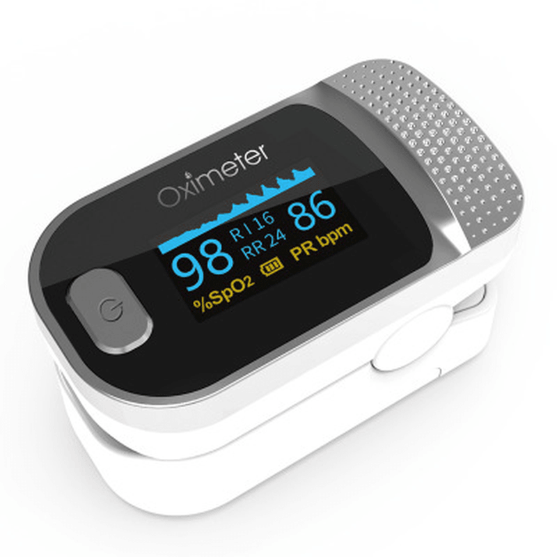 Boxym Finger Pulse Oximeter Respiratory Rate SPO2 PI PR Blood Oxygen Saturation Monitoring for Blood Oxygen Monitor - MRSLM