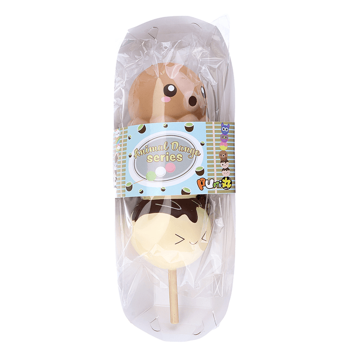 Puni Maru Yummiibear Squishy 8.27'' Dango Takoyaki Octopu Balls Cuttlefish Slow Rising Toy Licensed Tag - MRSLM