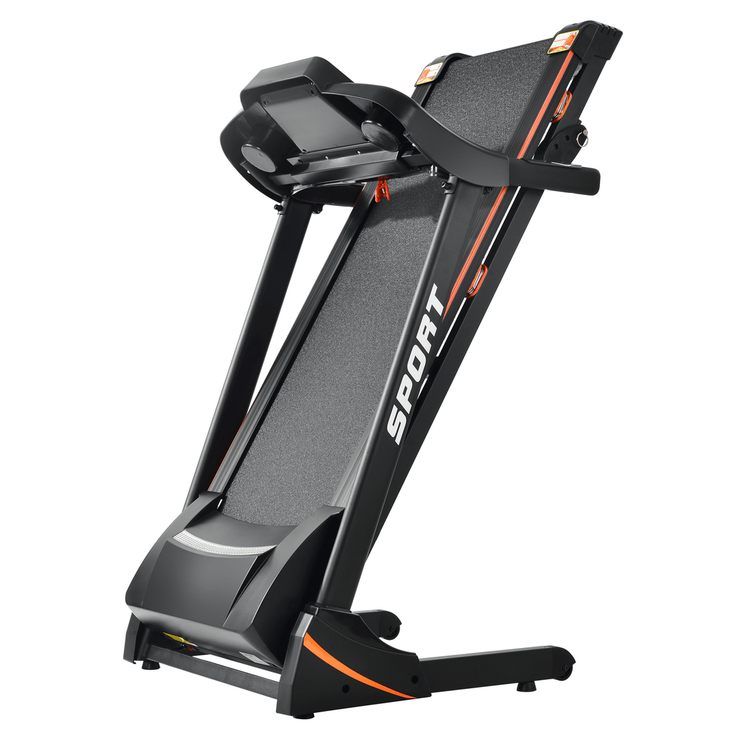 [USA Direct] 14.8Km/H 3.5HP Folding Treadmill 12 Programs Electric Running Machine Fitness Gym Home Max Load 330Lbs US Plug - MRSLM